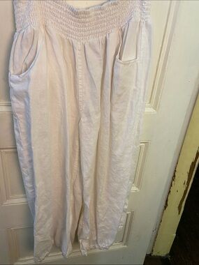 Nomad brand linen pants White